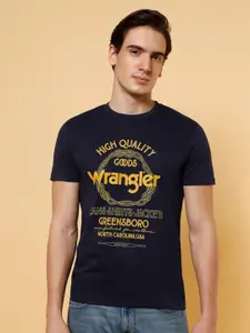 Wrangler Typography Printed Short Sleeves Cotton T-shirt