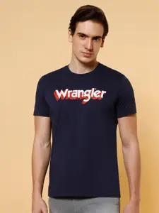 Wrangler Typography Printed Short Sleeves Cotton T-shirt