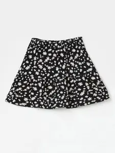 Fame Forever by Lifestyle Girls Printed Pure Cotton A-Line Mini Skirt