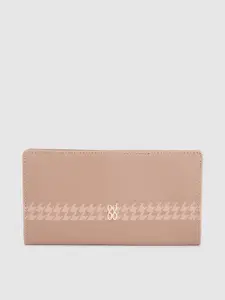 Baggit Women Solid Two Fold Wallet with Printed Detail