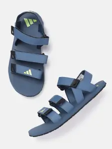 ADIDAS Men Brand Logo Printed Detail Hengat Allnu Sports Sandals