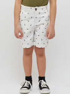 One Friday Boys Conversational Printed Mid-Rise Shorts