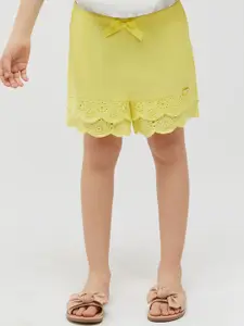 One Friday Girls Mid Rise Lace Shorts