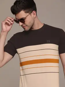 French Connection Men Striped Pure Cotton T-shirt