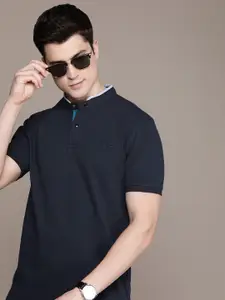 French Connection Mandarin Collar Casual T-shirt