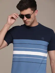 French Connection Men Striped Pure Cotton T-shirt