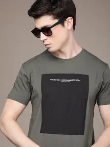 French Connection Brand Logo Printed Round Neck Casual T-shirt