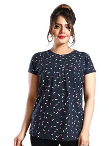 Fabme Printed Cotton Maternity Top