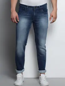 VUDU Men Mid-Rise Narrow Tapered Fit Light Fade Stretchable Jeans