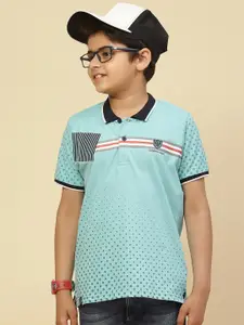 Monte Carlo Boys Striped Polo Collar T-shirt