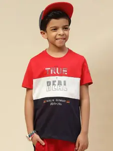 Monte Carlo Boys Colourblocked Pure Cotton T-shirt