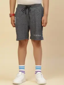 Monte Carlo Boys Mid-Rise Typography Printed Shorts