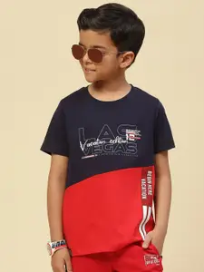 Monte Carlo Boys Typography Printed Pure Cotton T-Shirt
