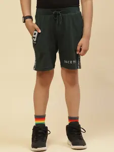 Monte Carlo Boys Mid-Rise Typography Printed Regular Shorts