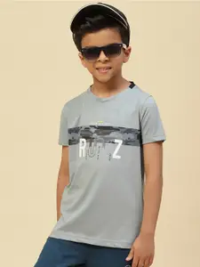 Monte Carlo Boys Typography Printed Cotton T-shirt