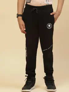 Monte Carlo Boys Typography Printed Mid-Rise Joggers