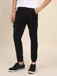Dennis Lingo Men Black Textured Trousers