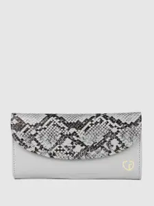 Caprese Hilda Women Silver Large Wallet