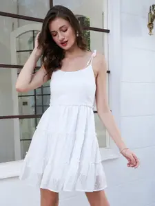 Berrylush Georgette Fit & Flare Dress