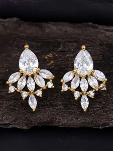 Sukkhi Gold-Plated Contemporary Drop Earrings