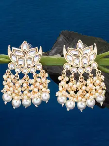 Sukkhi Gold-Plated Contemporary Drop Earrings