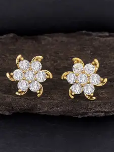 Sukkhi Gold Plated Contemporary Stone Studs Earrings