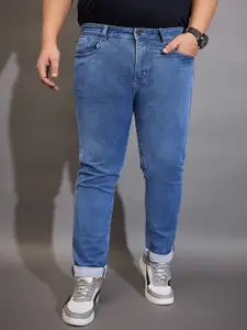 bigbanana Plus Size Men Mid-Rise Stretchable Cotton Jeans