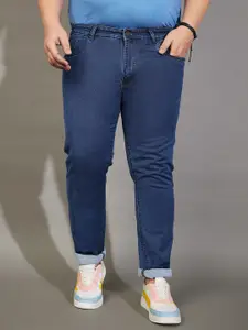 bigbanana Plus Size Men Mid-Rise Stretchable Cotton Jeans