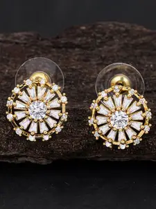 Sukkhi Gold-Plated Contemporary Studs Earrings
