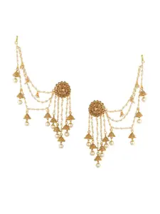 Sukkhi Gold-Plated Contemporary Jhumkas Earrings
