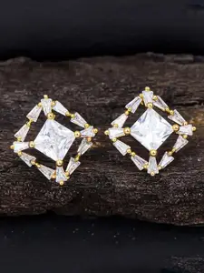Sukkhi Gold-Plated Contemporary Studs Earrings