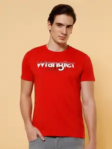 Wrangler Typography Printed Cotton T-shirt