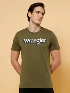 Wrangler Typography Printed Cotton T-shirt