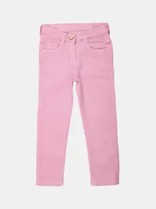 V-Mart Girls Mid-Rise Coloured Classic Slim Fit Jeans
