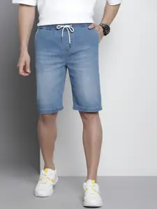 The Indian Garage Co Men Faded Denim Shorts