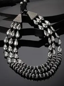 PANASH Silver-Plated Layered Necklace