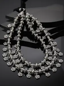 PANASH Silver-Plated Layered Necklace