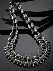 PANASH Silver-Plated Layered Necklace