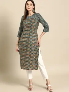 Anouk Women Ethnic Motifs Printed Cotton Kurta