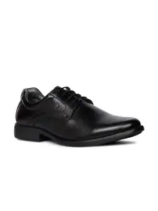 Bata Men Round Toe Lace-Ups Leather Formal Derbys