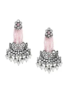 AccessHer Silver-Plated Classic Drop Earrings