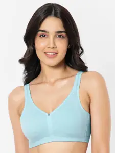 Amante Solid Non Padded Wirefree Cotton Chic Support Bra - BRA93101