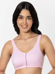 Amante Solid Non Padded Wirefree Cotton Daily Support Bra - BRA93201
