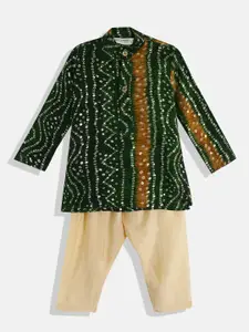 Readiprint Fashions Boys Bandhani Printed Kurta with Pyjamas