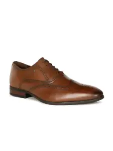 Hush Puppies Men Perforated Leather Formal Brogues