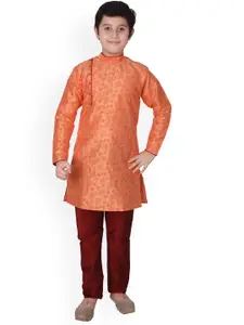 Pro-Ethic STYLE DEVELOPER Boys Floral Printed Kurta With Pyjamas