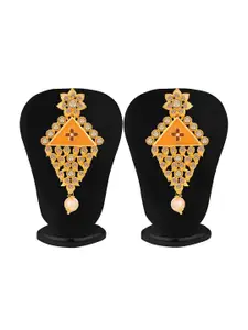 Sukkhi Gold-Plated Contemporary Drop Earrings