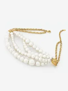 Sukkhi Gold-Plated Beaded Necklace