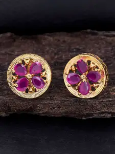 Sukkhi Gold-Plated Circular Studs Earrings