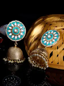 Sukkhi Gold Plated Contemporary Jhumkas Earrings